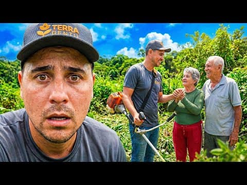 Ela Não Conseguia Cuidar do Jardim, Então Cortei a Grama de Graça